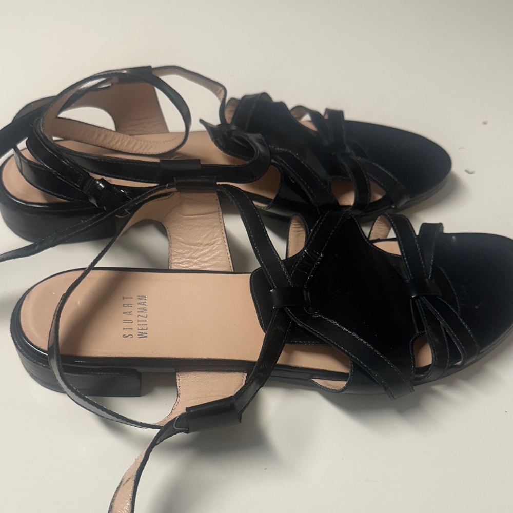 Stuart Weitzman Elegant Black Sandals